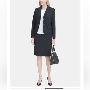 Calvin Klein - Navy Skirt Suit Set